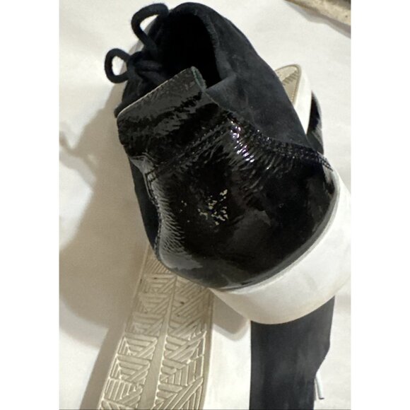 Arche Black Suede Patent Leather Oxford Shoes Size 37 Size 6 - Picture 6 of 7